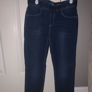 Dark blue denim jeggings from kohl’s